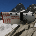 Bivacco Gervasutti, a capsule stay near Mount Blanc, is a unique stay that a traveler must climb to.