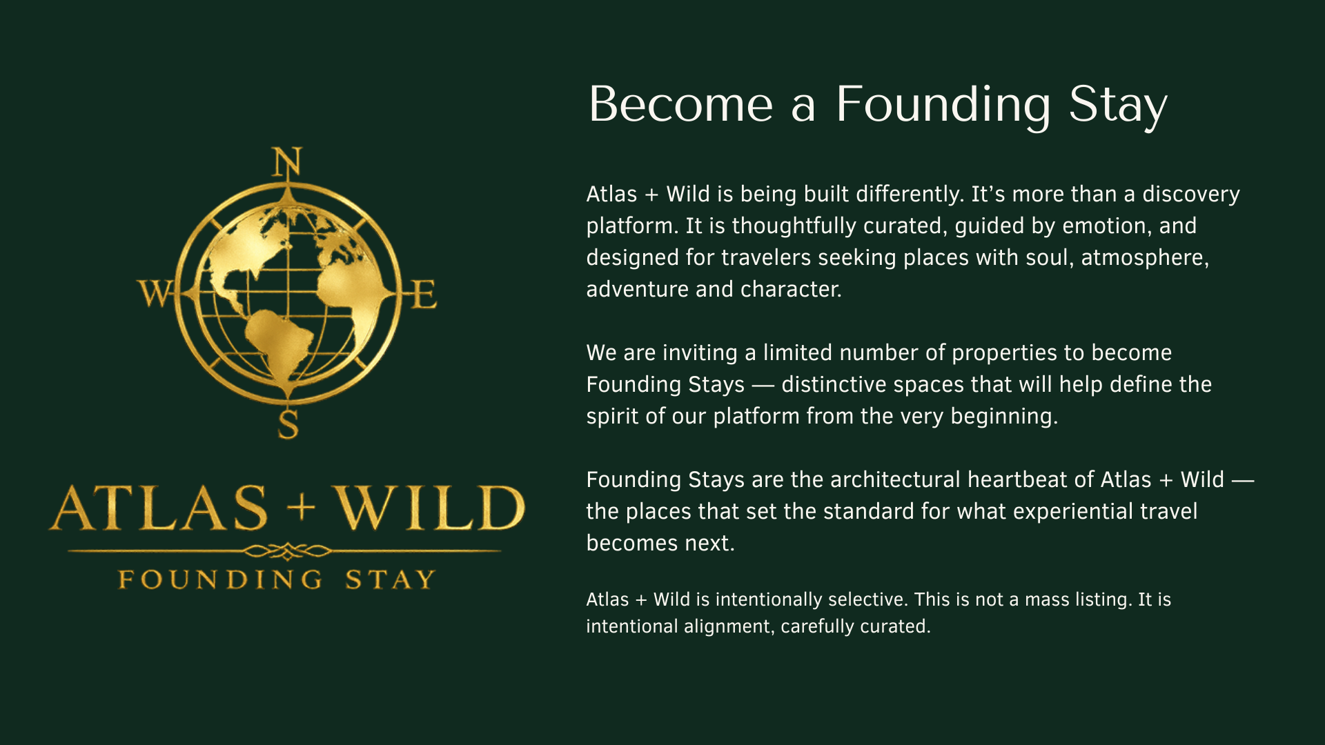 Become A Founding Stay
