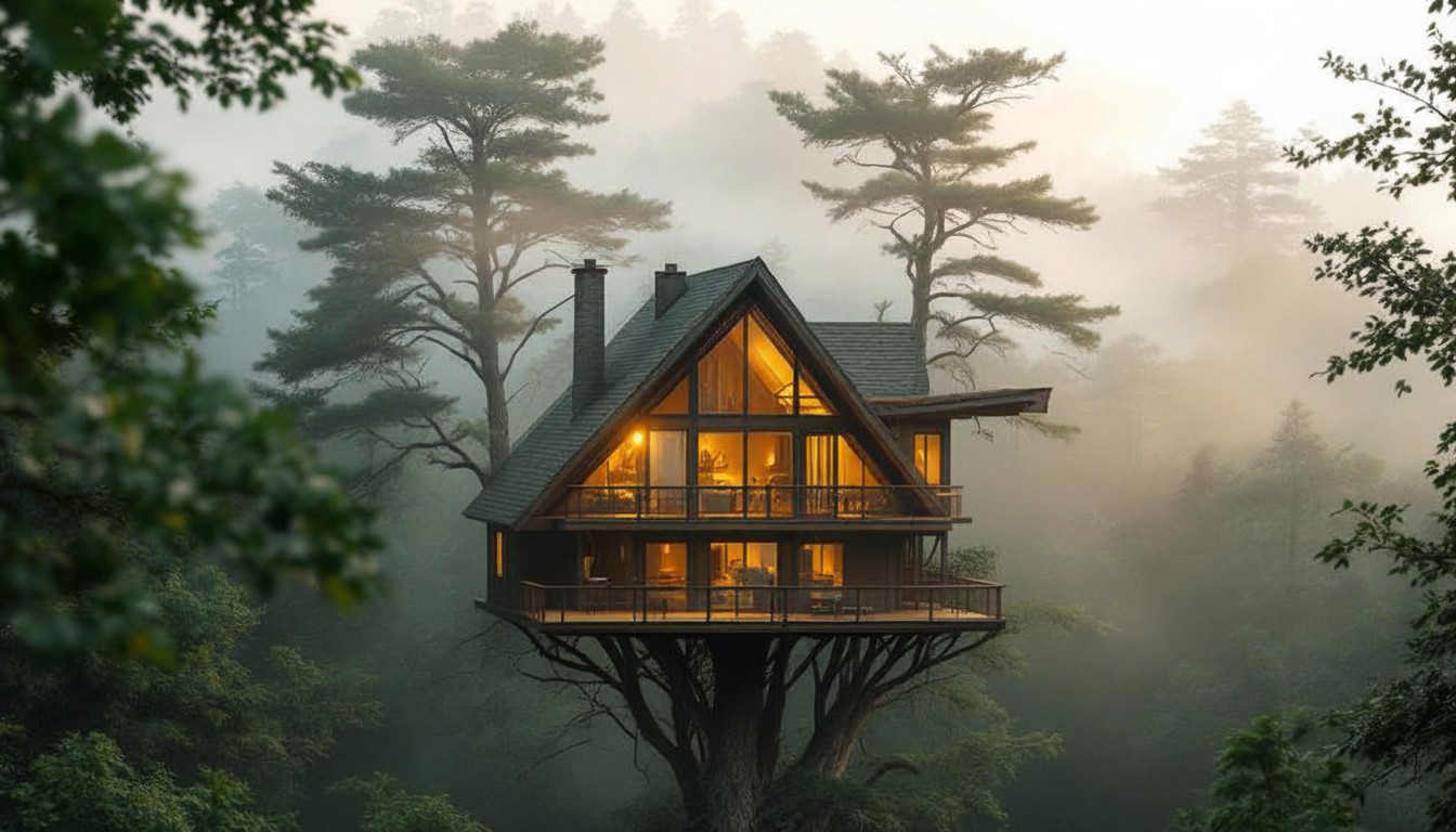 moody treehouse
